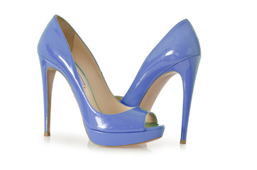 Woman shoes isolated on white