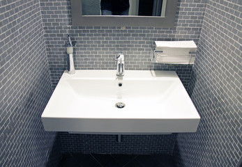 Sink in the bathroom