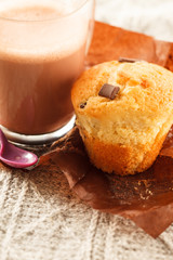 cakes with chocolate