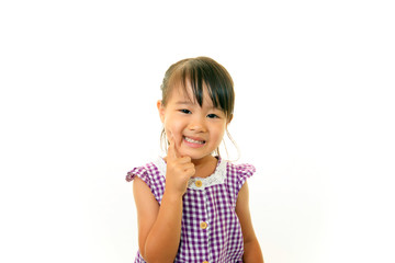 かわいい笑顔の女の子