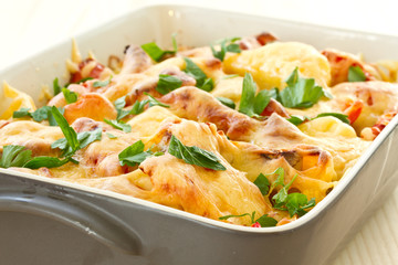 vegetables baked with cheese