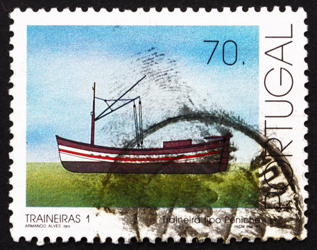 Postage stamp Portugal 1993 Single-mast Trawler, Fishing-boat