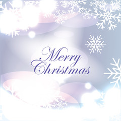 Christmas shiny abstract background with snowflakes