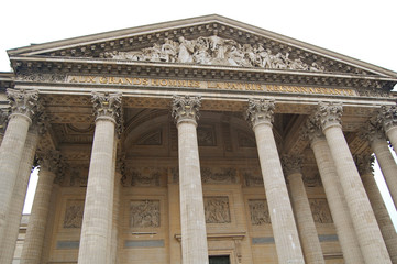 Pantheon entrance in Paris