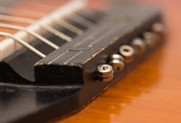 Fototapeta na wymiar strun gitary. makro