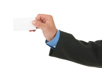 Blank business card