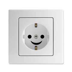Steckdose gl&uuml;cklich