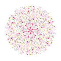 Beautiful color lace ornament