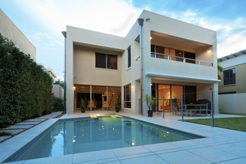 Luxury home with backyard and pool