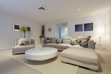 Modern living room in luxury appartment