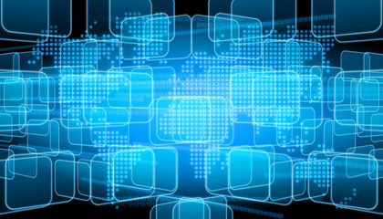 abstract world technology background