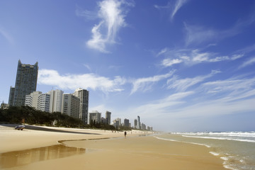 Naklejka premium Gold Coast beach