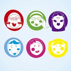 Obraz premium People Icons