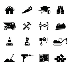 Icons Werkzeuge Bereich Bauwesen - 46735900