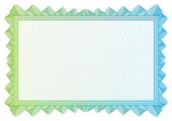 Pattern that is used in currency and diplomas