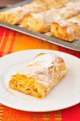 Traditional Bulgarian pumpkin roll