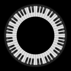 Naklejka premium Piano keys