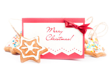 Fototapeta na wymiar Christmas ginger cookies 