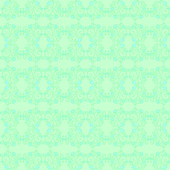 Seamless pattern with hearts and  flowers