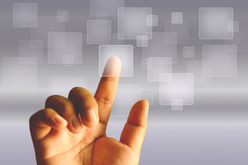 Finger Touching Transparent Digital Touch Screen