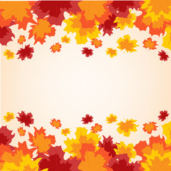 Colorful background from autumn sheet