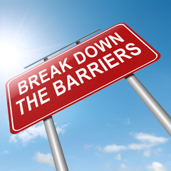 Break down the barriers.