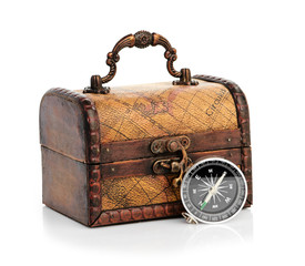 chest and compass