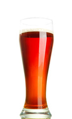 glass of kvass, isolated on white