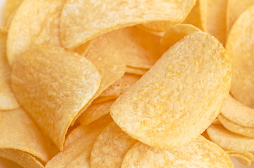 Potato chips background