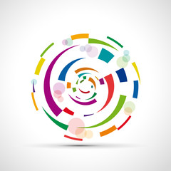 Abstract circular motion background © puckillustrations