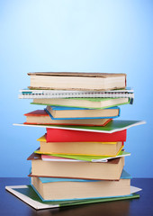 Stack of interesting books and magazines