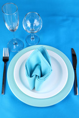 Table setting festive table