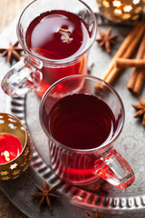 glass of mulled wine