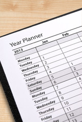 Obraz premium Diary year planner
