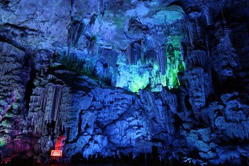 Reed Flute Caves in Guilin, Guangxi Provine, China © konstantant