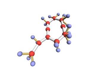 Molecule, 3D render.