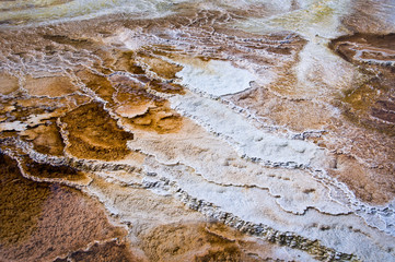 Formations de souffre et calcaire - Parc de Yellowstone, USA