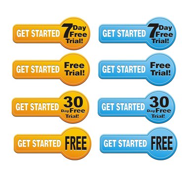 get started - free trial button