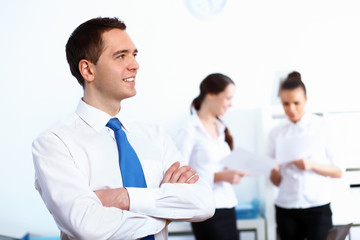 Young businesswoman in the office