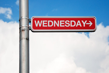 Street sign - wednesday