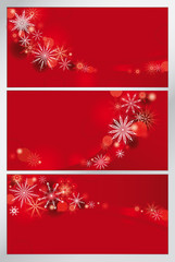 set of red backgrounds