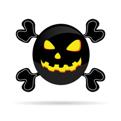 sweet and cute pumpkin vector illustration