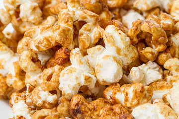 Sweet popcorn background