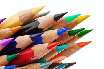 Viele bunte Farbstifte