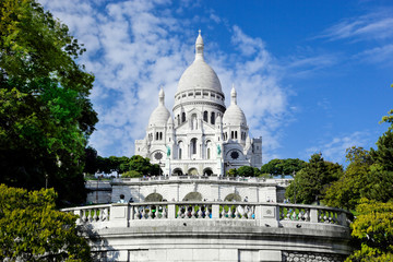 Fototapeta premium Sacre-Coeur Basilica on Montmartre, Paris, France