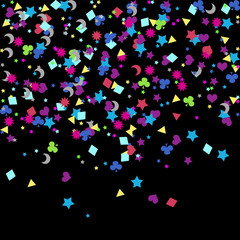 confetti, New Year's celebration - background