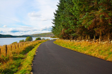 Rural road in the countryside