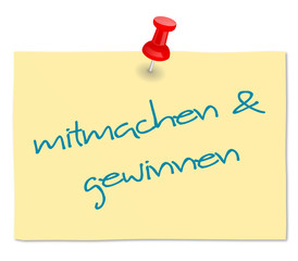 Zettel Gewinnspiel