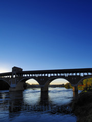 Ponte Coperto in Pavia, Lombardy, Italy