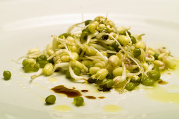 Mung bean seed (Vigna radiata) salad